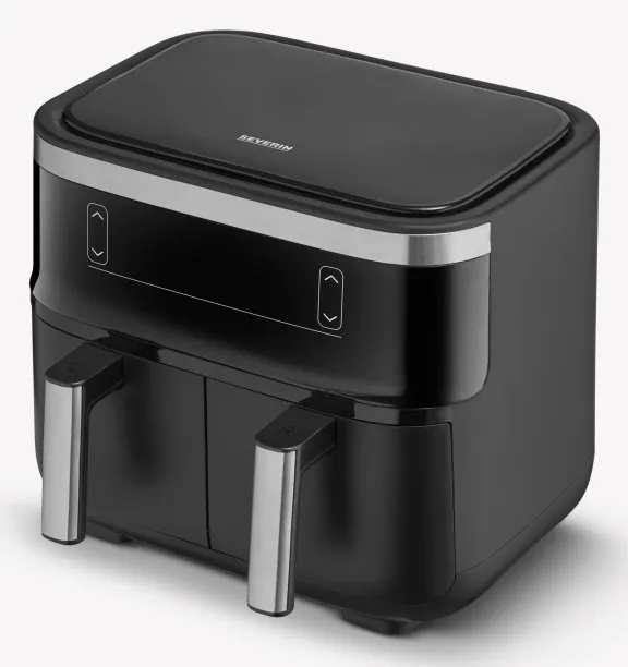 Severin FR 2463 Kaksinkertainen 8 L Erillinen 2600 W Kuumailmafriteeraus Musta -