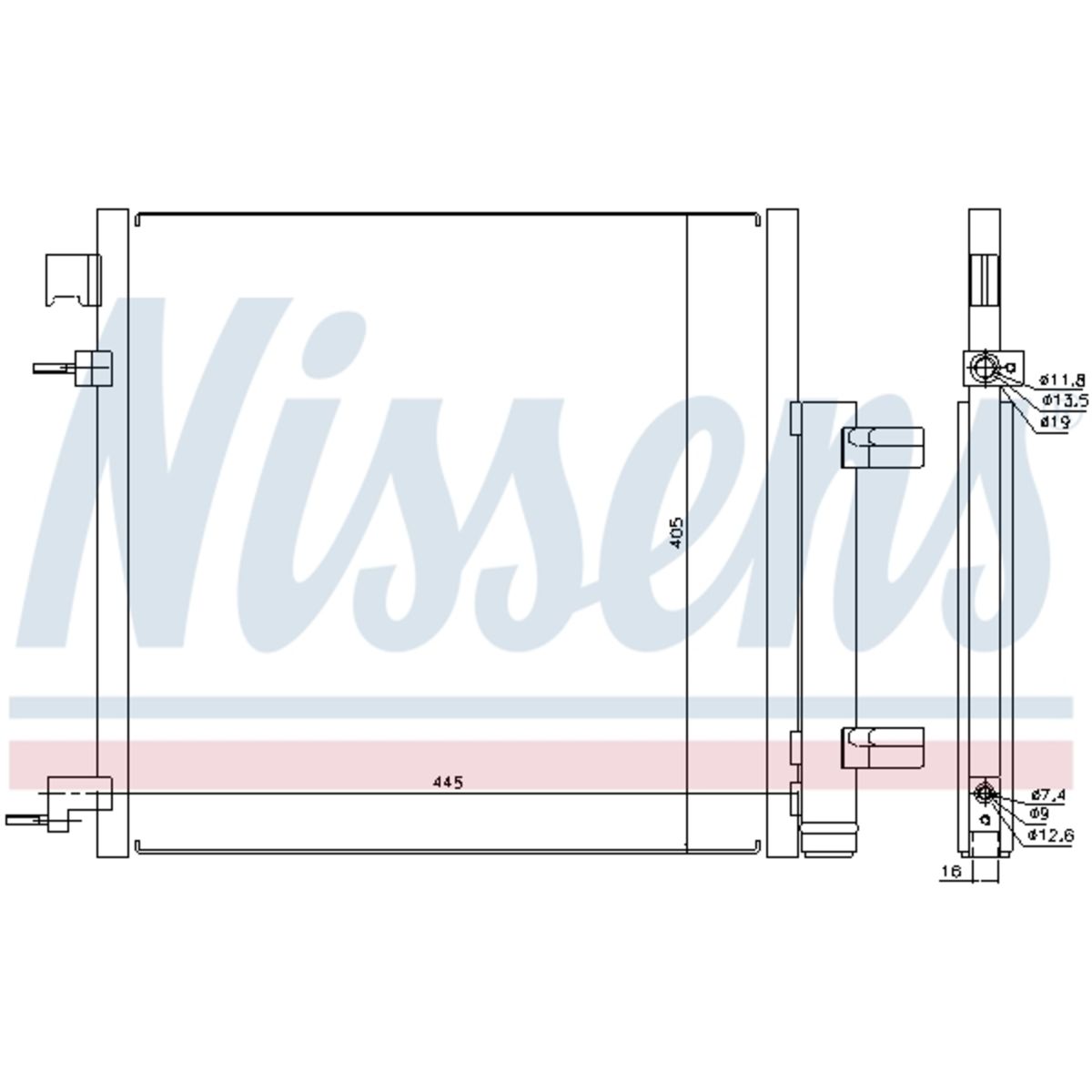 Lauhdutin, ilmastointilaite NISSENS 940247