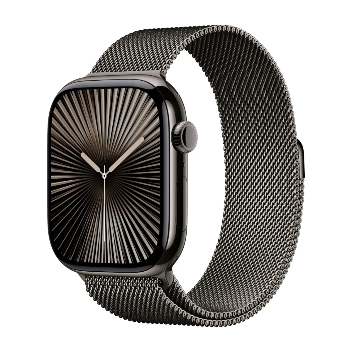 Apple Watch Series 10 GPS + Cellular 46mm - Slate Titanium Case with Slate Milanese Loop - M/L