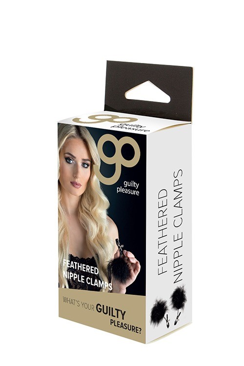 Guilty Pleasure Feathered Nipple Clamps Nänni puristimet