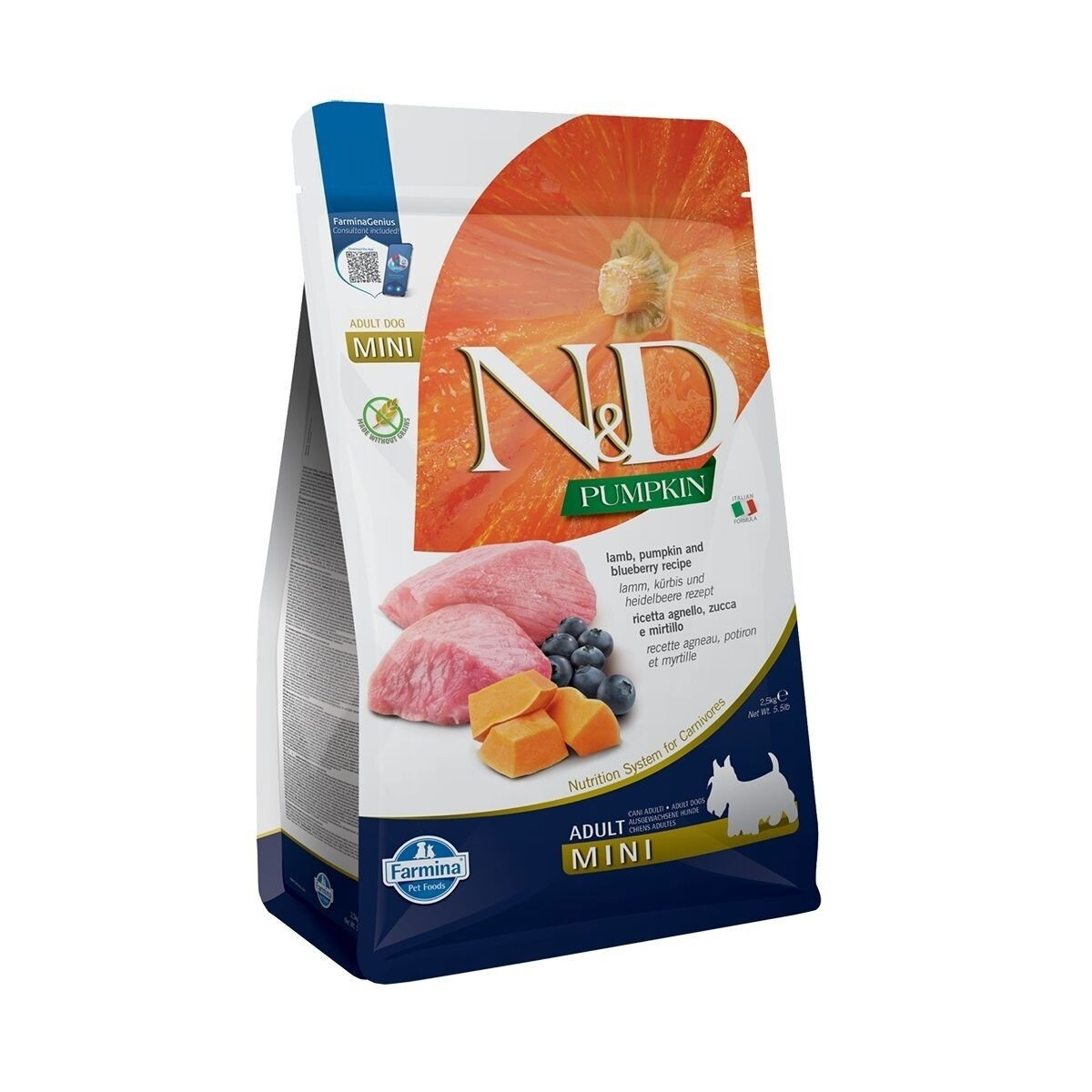 Farmina Lemmikkiruoka LAMB & BLUEBERRY ADULT MINI 2,5kg