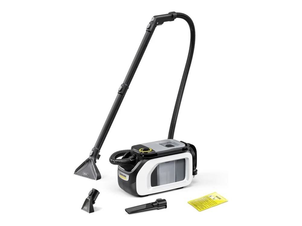 Kärcher SE 3 Compact Home Floor, 500 W, Sylinteripölynimuri, Kuiva ja märkä, Pussiton, 2,9 L, musta, Harmaa, Valkoinen
