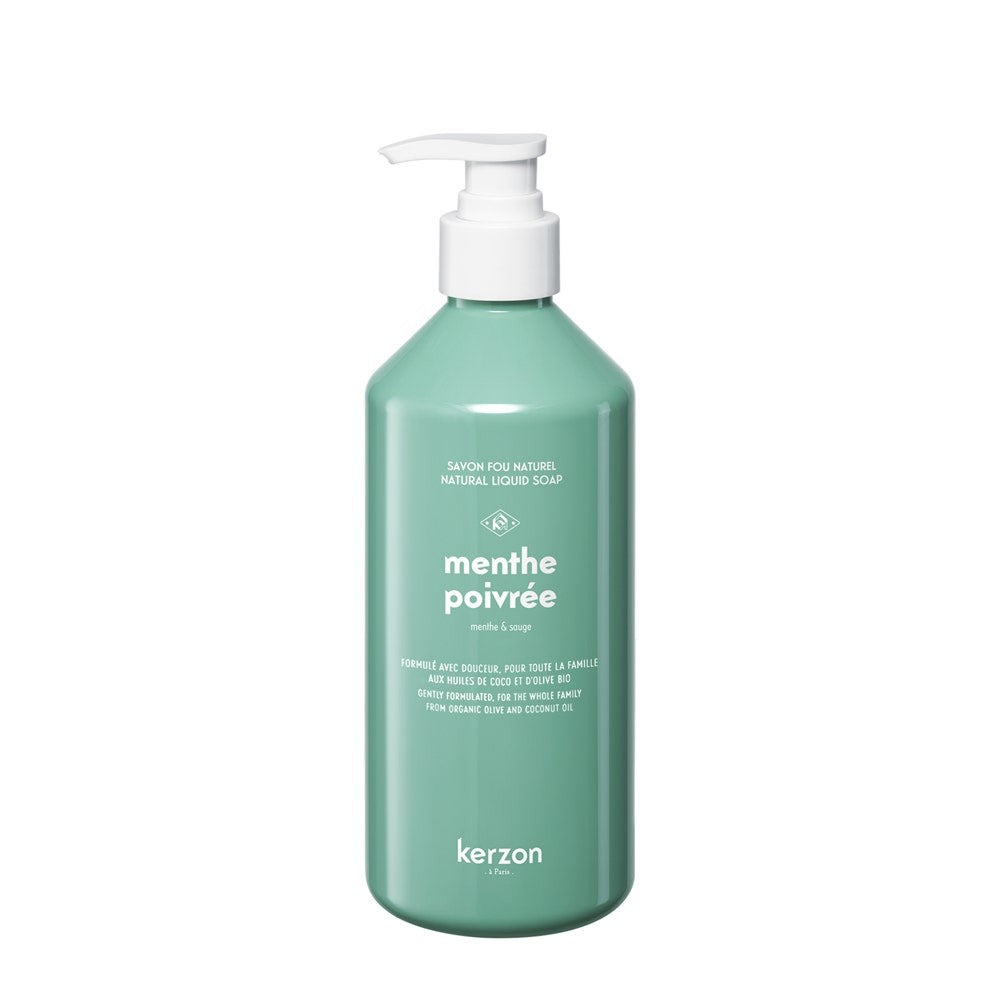 3000 ml piparmintun nestesaippuan täyttöpakkaus Kerzon