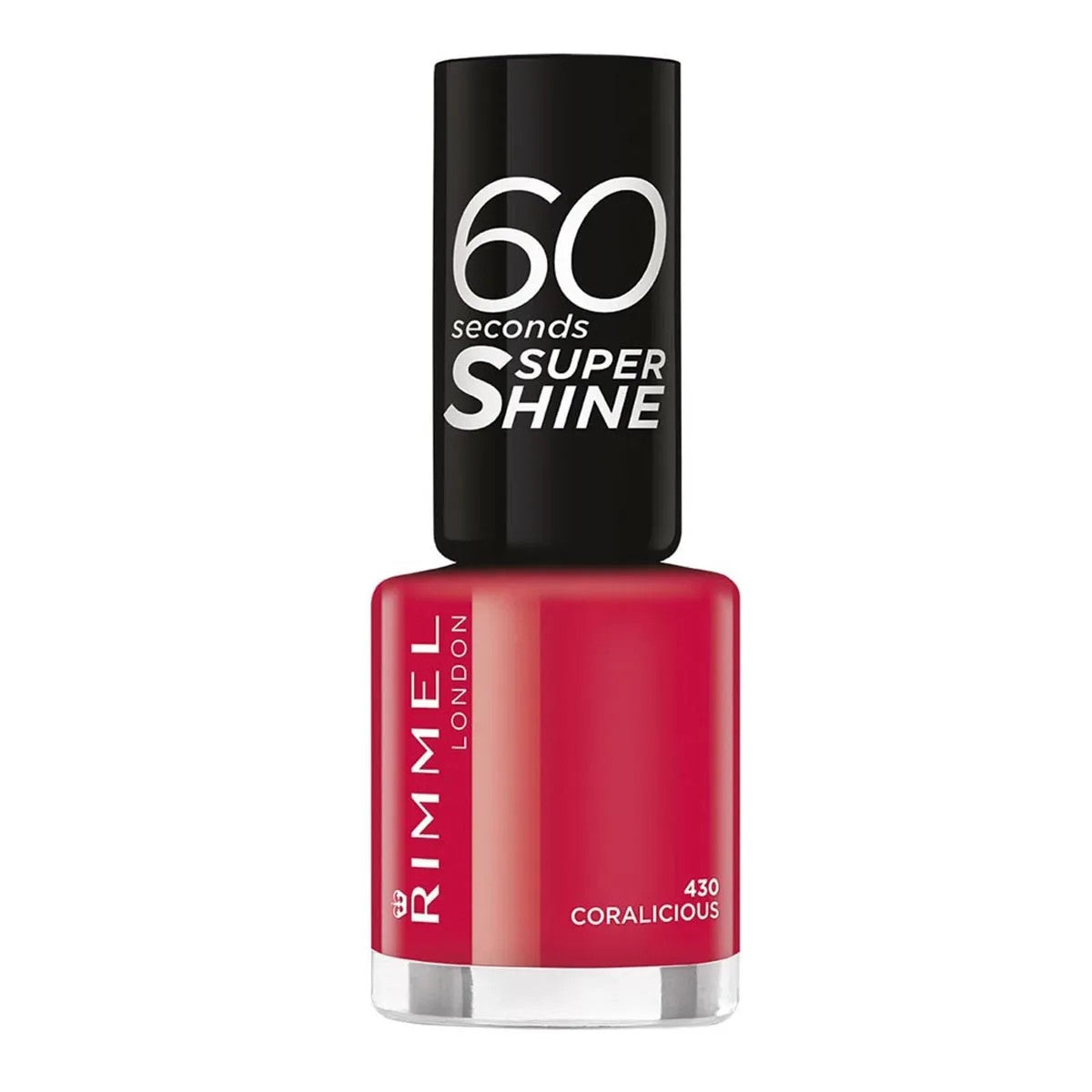 Rimmel 60 Seconds Super Shine - kynsilakka 8 ml 430 Coralicious