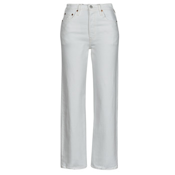 LEVI'S ® Farkut 'Ribcage Straight Ankle Jeans' valkoinen denim