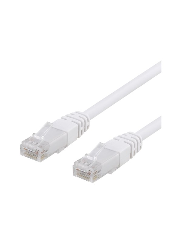 EPZI U/UTP Cat6 laitekaapeli, 0,3m, 250MHz, kuparip. alumiinia, valk.