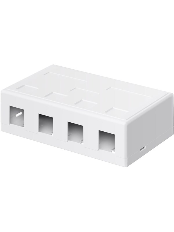Goobay Keystone tom kåpa, 4-port med enkel snap-in-montering