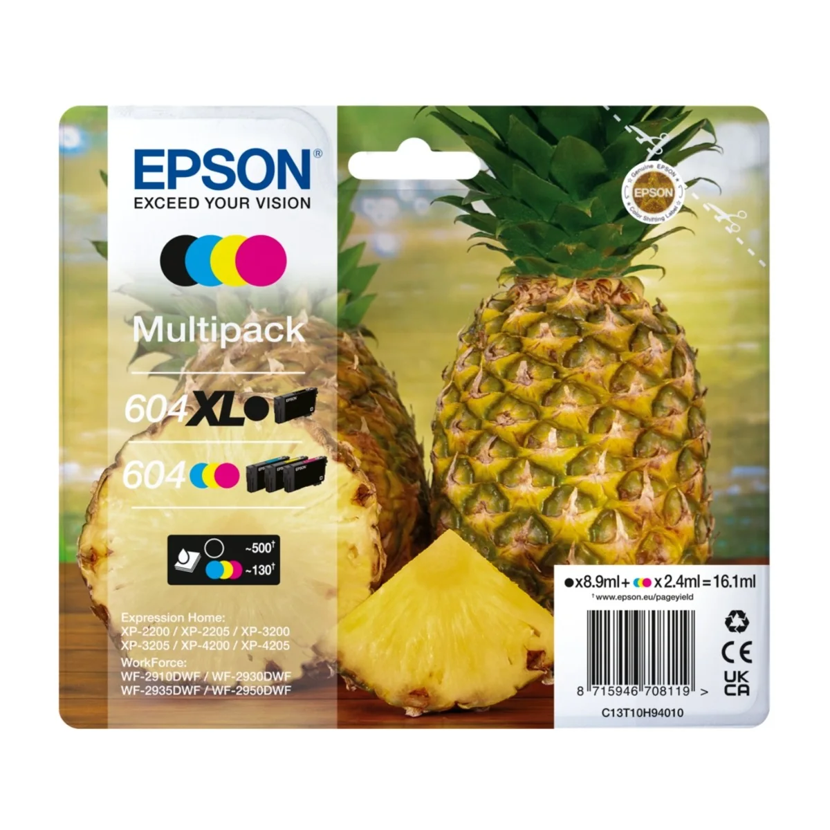 Epson 604XL Multipack - 4-pack - XL - Musta Keltainen cyan magenta - Original - ink cartridge
