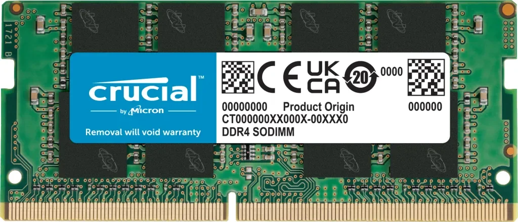 Crucial 16 Gt (1 x 16 Gt) DDR4 3200 MHz, CL22 -muisti