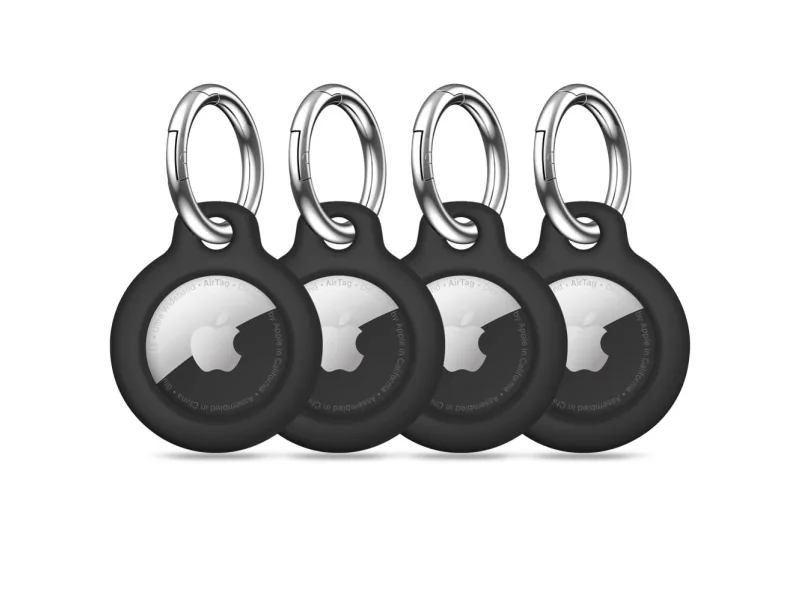 Tech-Protect Rough 4-pack Case for Apple AirTag 1/2 - Black