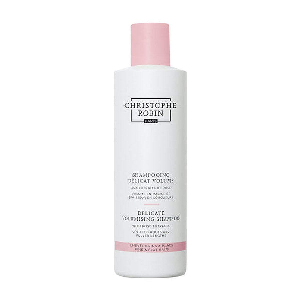 Christophe Robin Volume Ritual Volume shampoo ruusuuutteilla ohuille ja litteille hiuksille 250 ml
