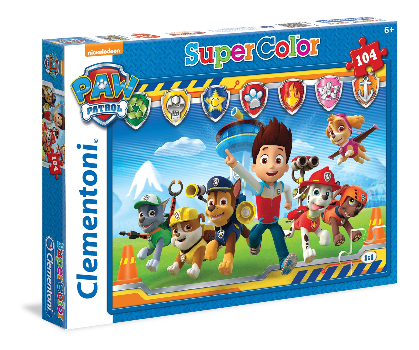 Clementoni 104 palan palapeli, jossa on Paw Patrol -teema, lapsille.
