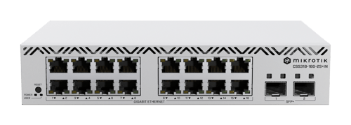 MikroTik CSS318-16G-2S+IN - switch - 18 ports - smart - rack-mountable