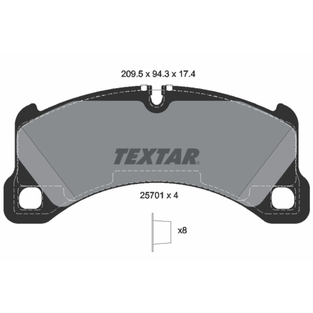 Jarrupalat, levyjarru TEXTAR 2570101