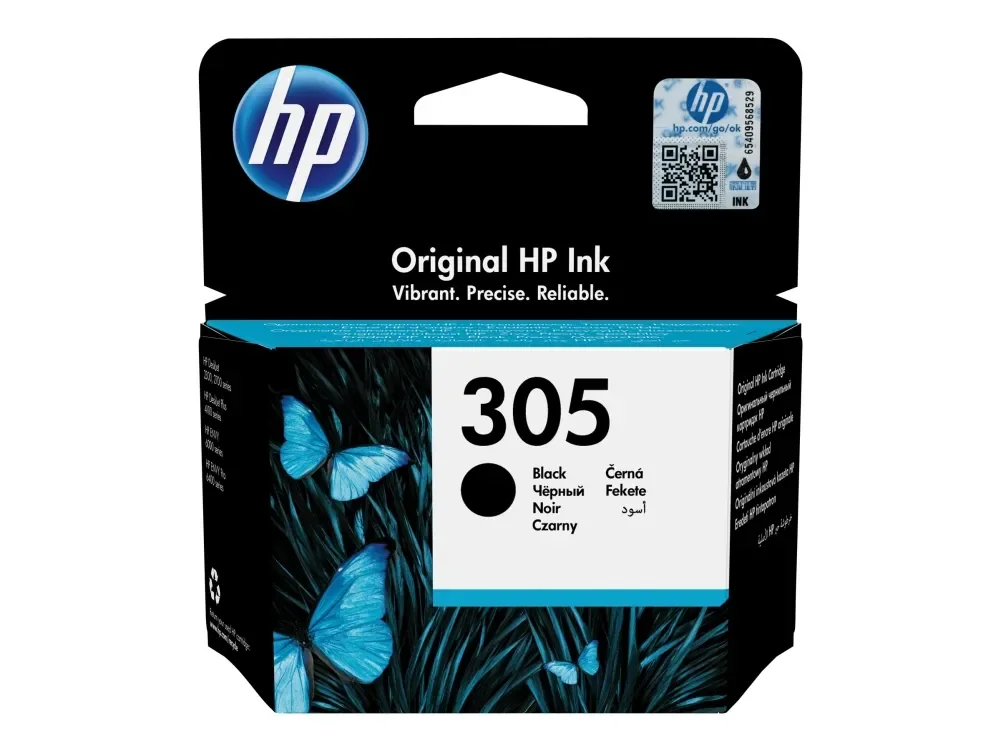 HP 305-mustekasetti, 2 ml, musta