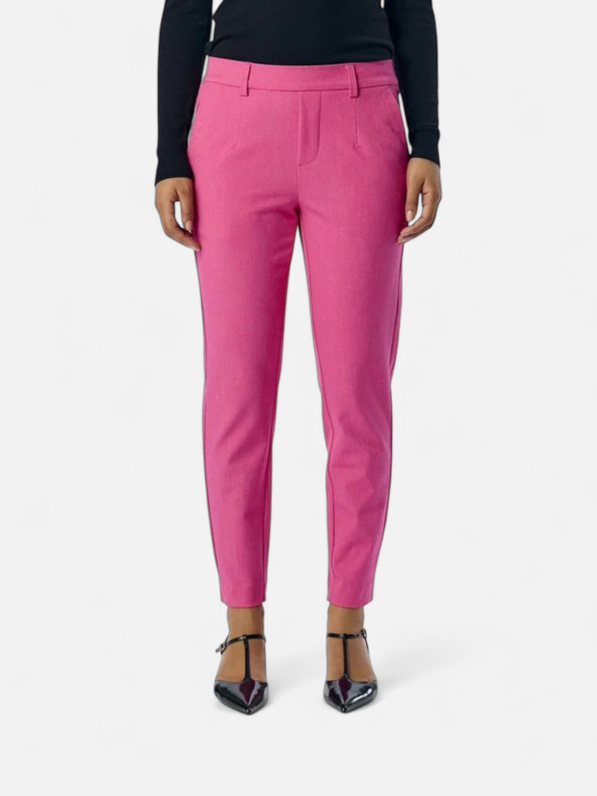 Object Naisten Housut, Objlisa Slim Pant NOOS Raspberry Sorbet