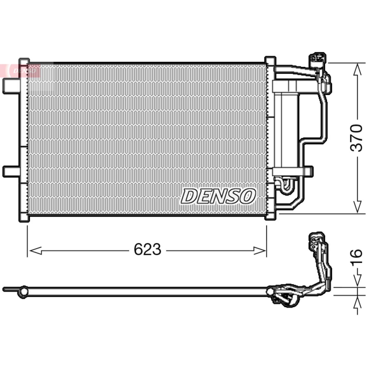 Lauhdutin, ilmastointilaite DENSO DCN44007