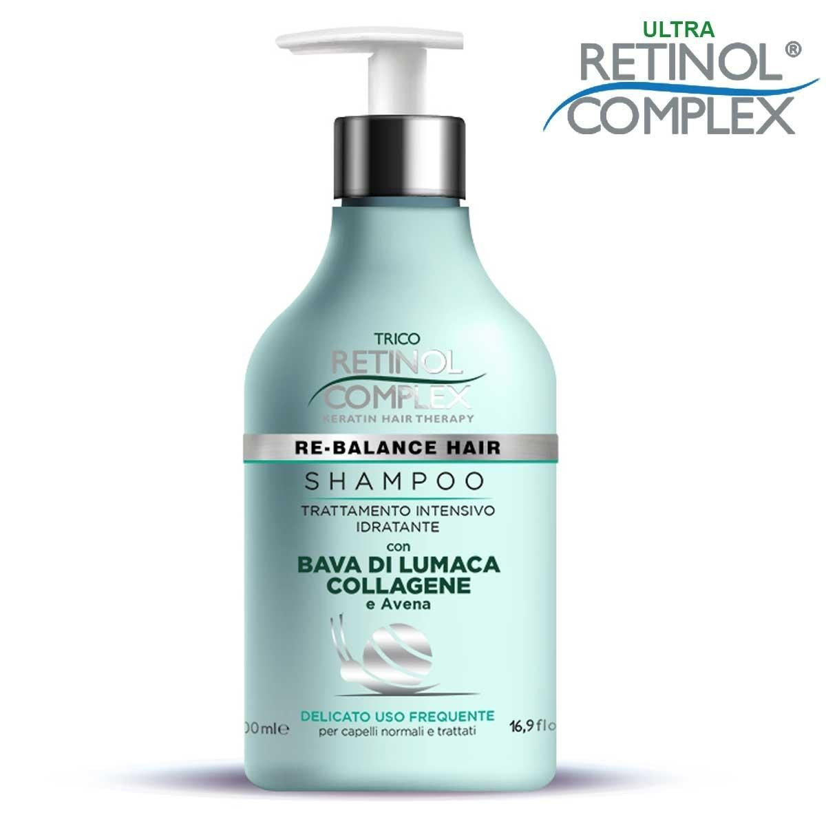 Trico retinol kompleksi etana lima shampoo kollageeni & kaura 500 ml