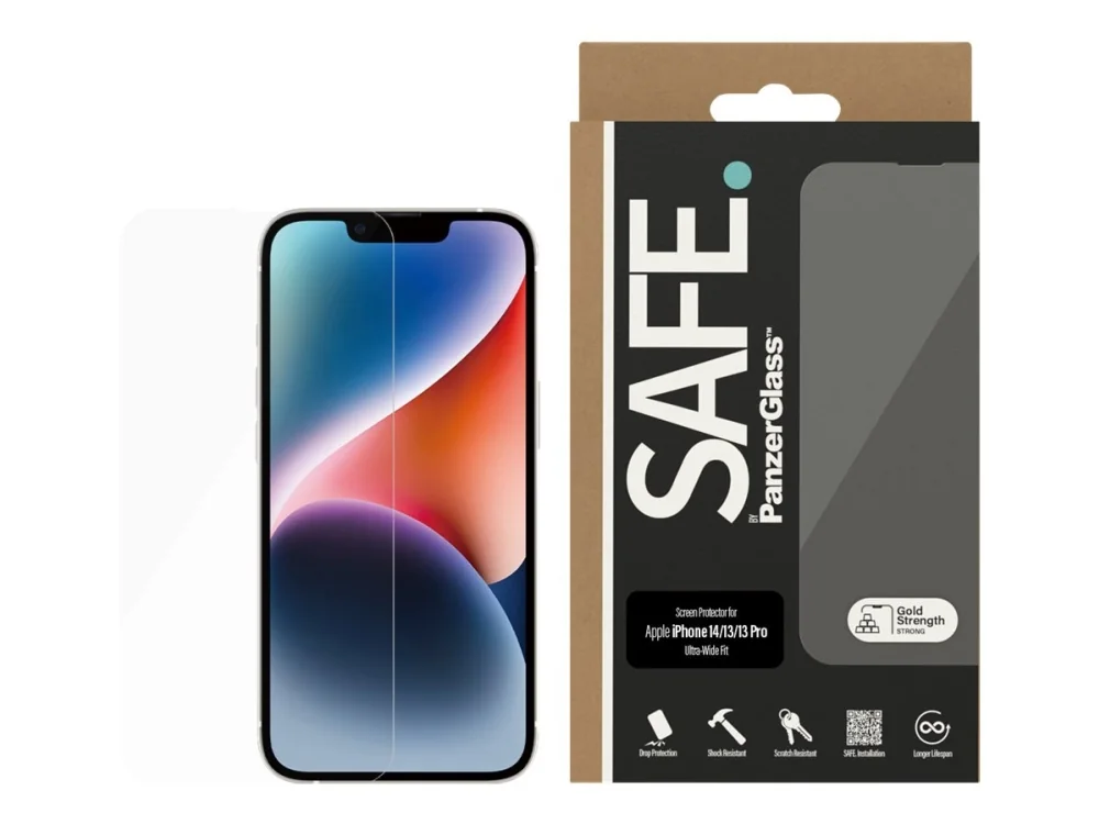 TURVALLINEN. tekijä PanzerGlass™ | Näytönsuoja - Ultra-Wide istuvuus | Apple iPhone 13/13 Pro/14