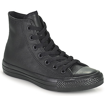 CONVERSE Korkeavartiset tennarit 'Chuck Taylor All Star Leather' musta