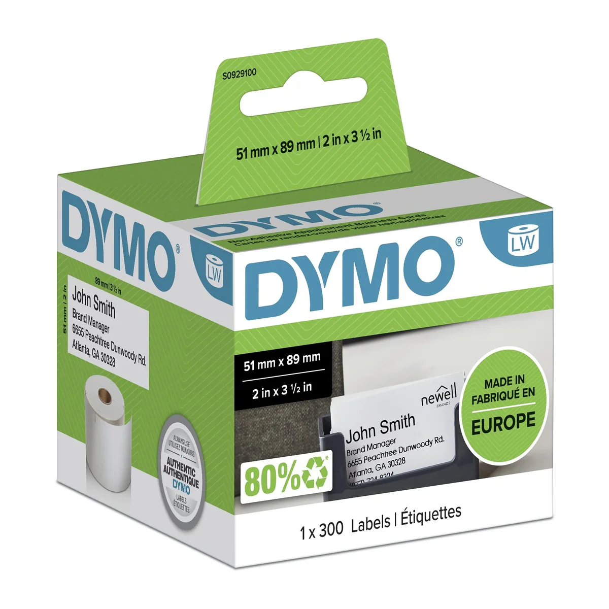 Dymo Ei Tarrapintaiset Tapaamis/nimikortit