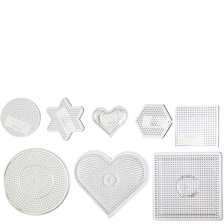Putkihelmialusta, koko 7-15 cm, medium, läpinäkyvä, 8 kpl/ 1 pkt