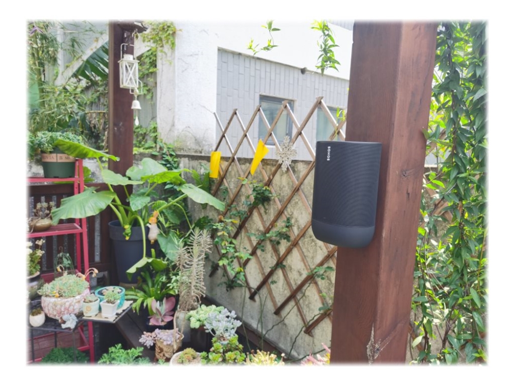 FLEXSON Wall Mount for Sonos Move, -seinäteline, Musta