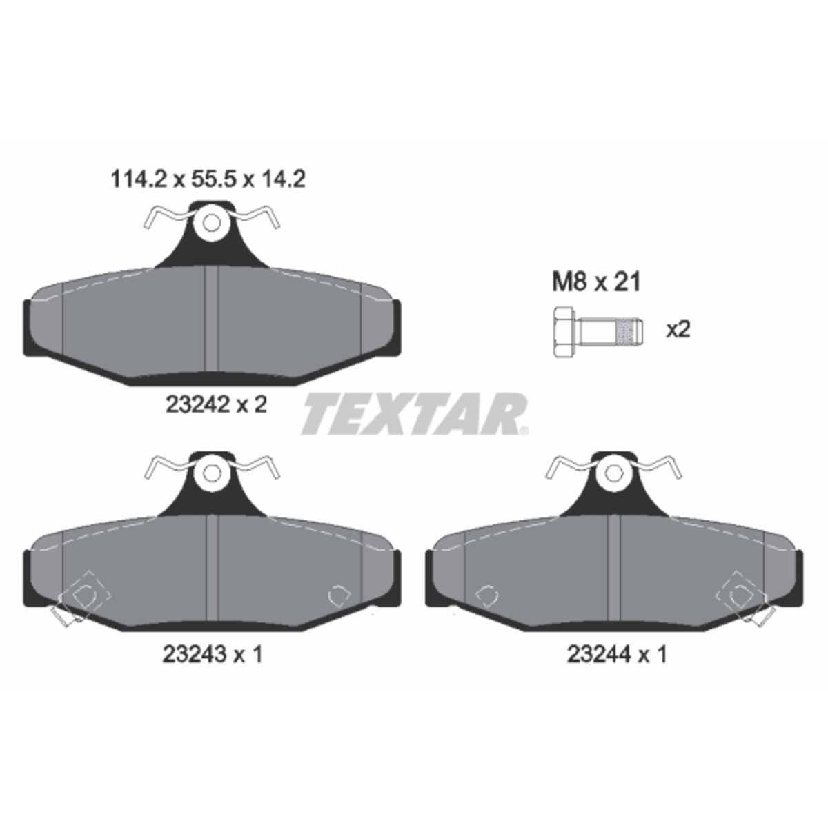 Jarrupalat, levyjarru TEXTAR 2324201