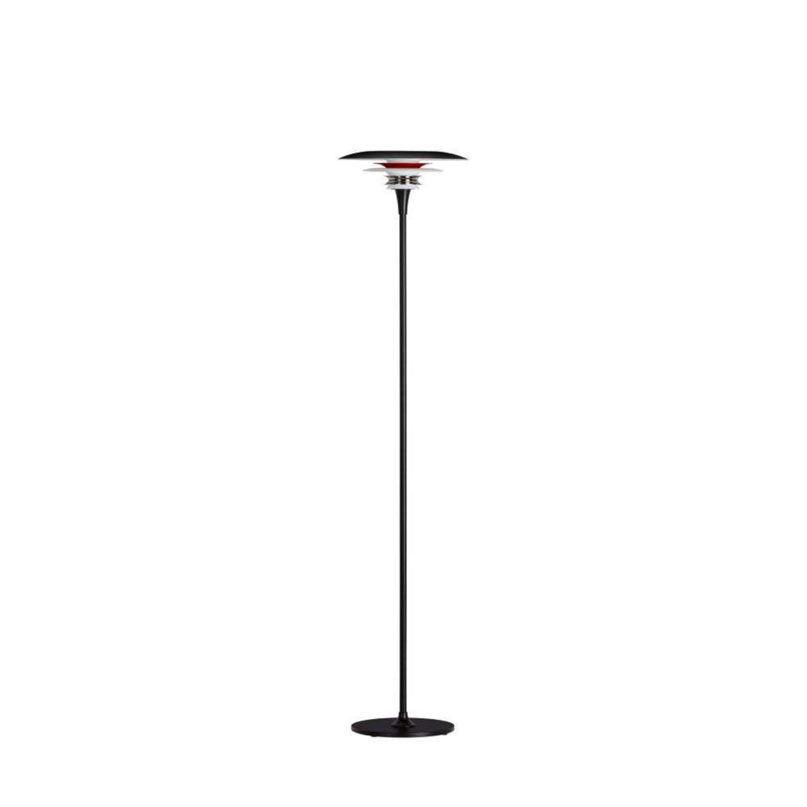 Diablo Lattiavalaisin Ø300 Matt Black/Glossy Red - Belid - Olohuone - Metalli