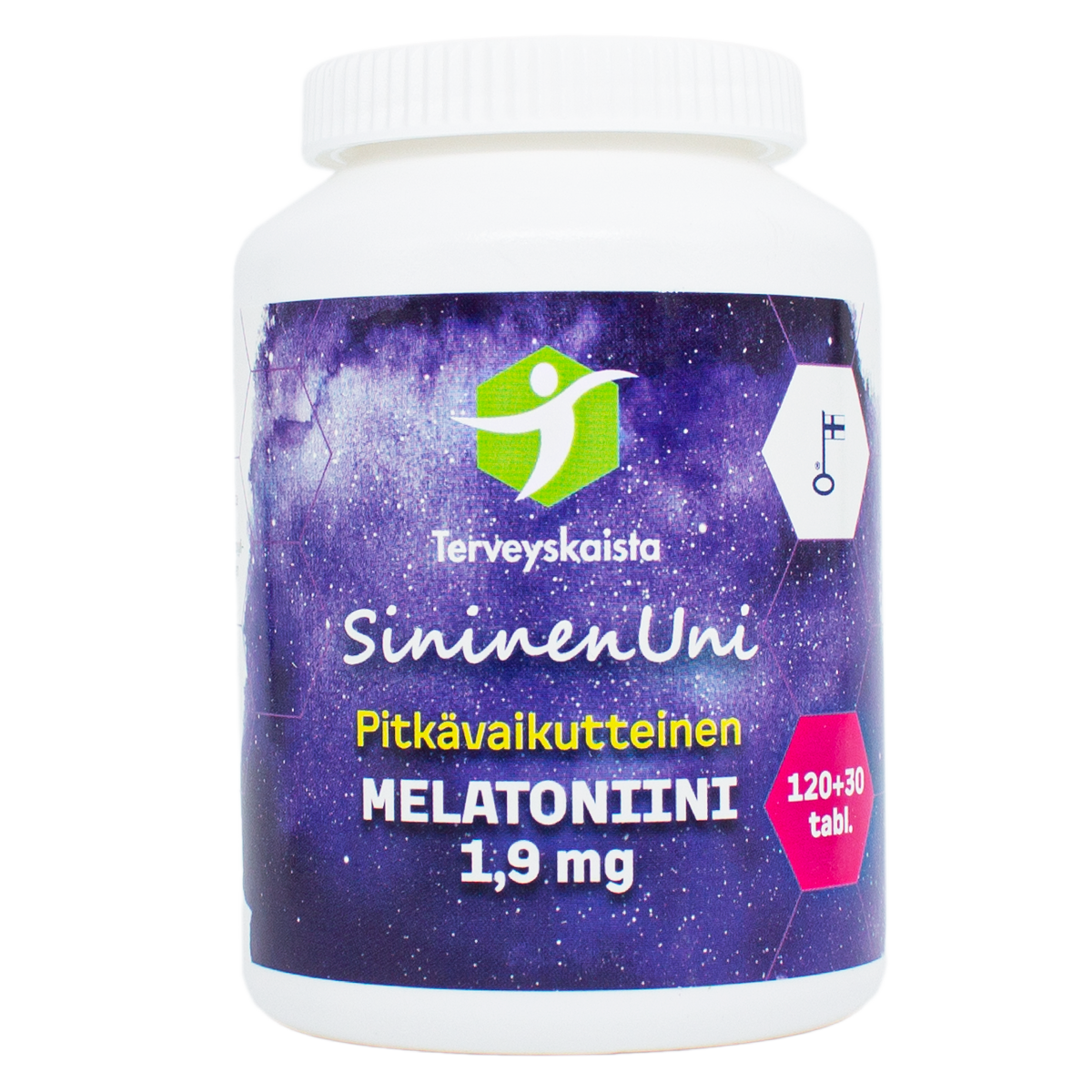 Terveyskaista SininenUni-Melat. 1,9 mg pitkävaik. 150 tabl