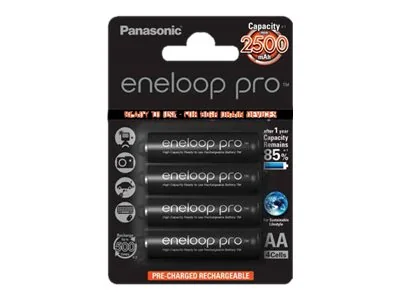 Panasonic Eneloop Pro battery - 4 x AA type - NiMH