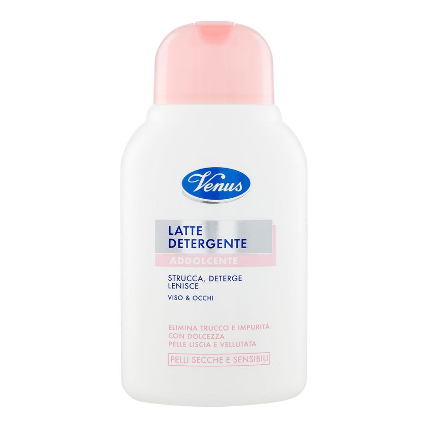 Venus Latte Di Pulizia Addolcente Viso & Occhi Pelli Secche E Sensibili 200 ml — Latte Detergente