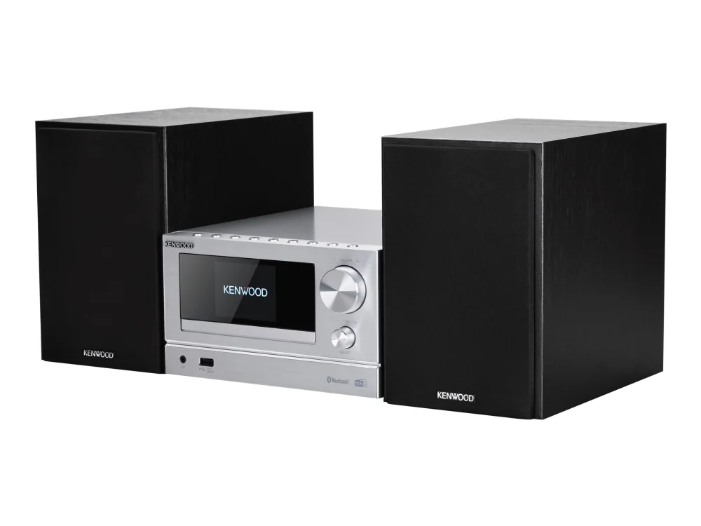 Kenwood M-7000S, Kodin miniaudiojärjestelmä, Hopea, 1 levyt, 30 W, 2-suuntainen, 6 O