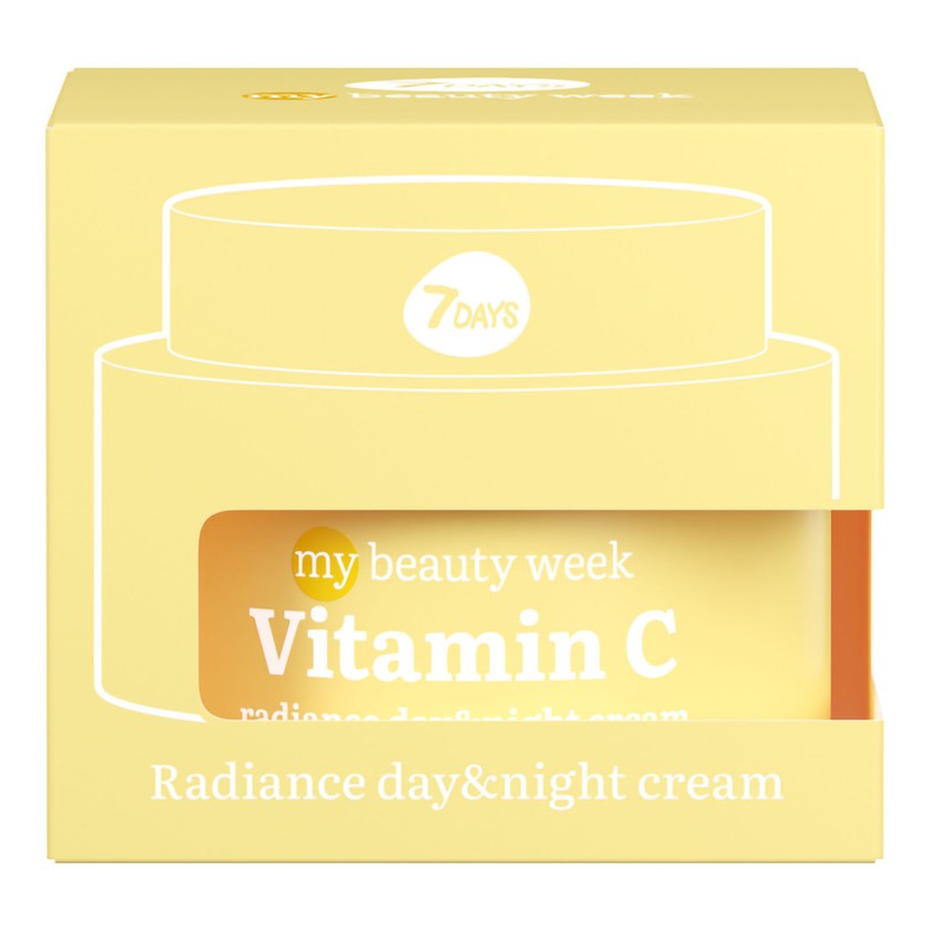 7 Days My Beauty Week Päivä- ja Yökasvovoide C-vitamiini Kirkastava 50 ml
