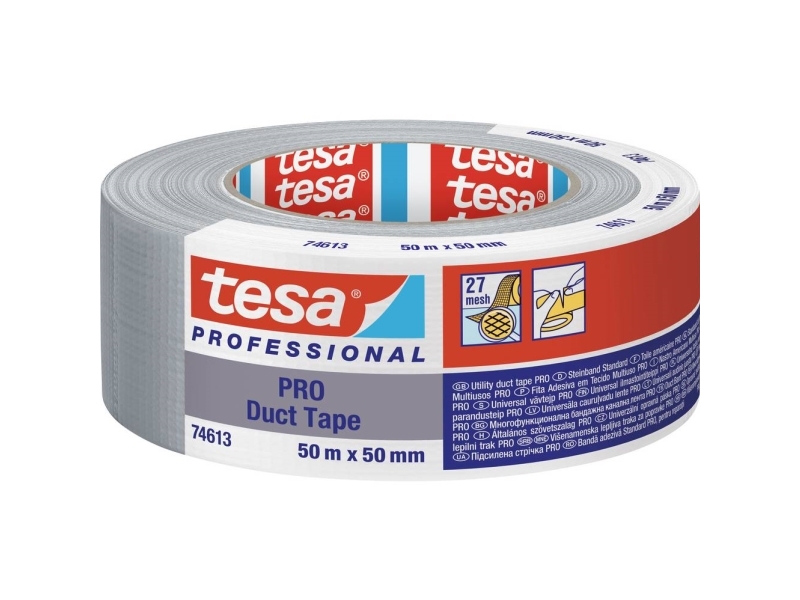Ilmastointiteippi, TESA 74613, 50 mm x 50 m kokonaispaksuus 180 µm, ytimen halkaisija: 76 mm, polyeteeni