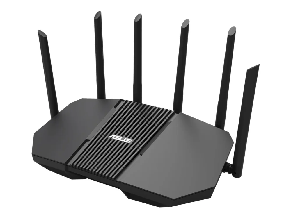 Asus RT-BE90U -reititin, Wi-Fi 7, BE9400, Tri-band, 2,5G WAN -portilla, musta