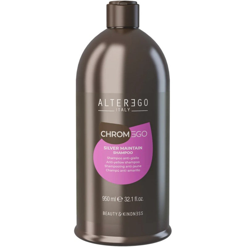 Alter Ego Chromego Silver Maintain -viilentävä shampoo värjätyille hiuksille 900 ml