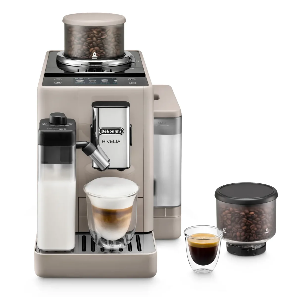 De'Longhi Rivelia EXAM440.55.BG -täysautomaattinen espressokone, beige