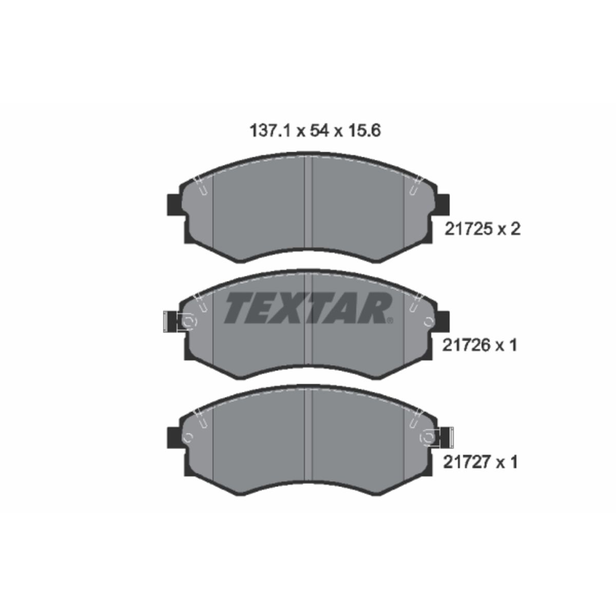 Jarrupalat, levyjarru TEXTAR 2172502