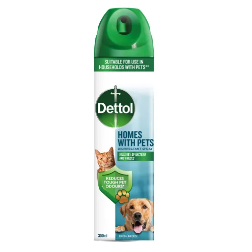 Dettol Homes With Pets Fresh Breeze Desinfiointisuihke - 300 ml