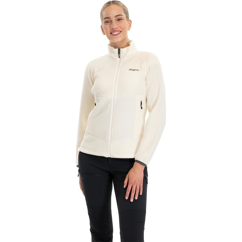 Bergans Rabot Merino FleeceMidlayer Jacket Women Vanilla White - M