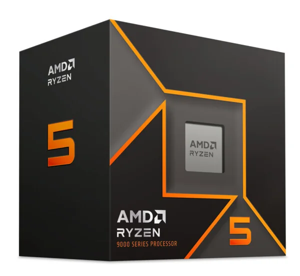 AMD Ryzen 5 9600 Wraith Stealth CPU - 6 ydintä - 3.9 GHz - AMD AM5 - AMD Boxed (jäähdyttimen kanssa)