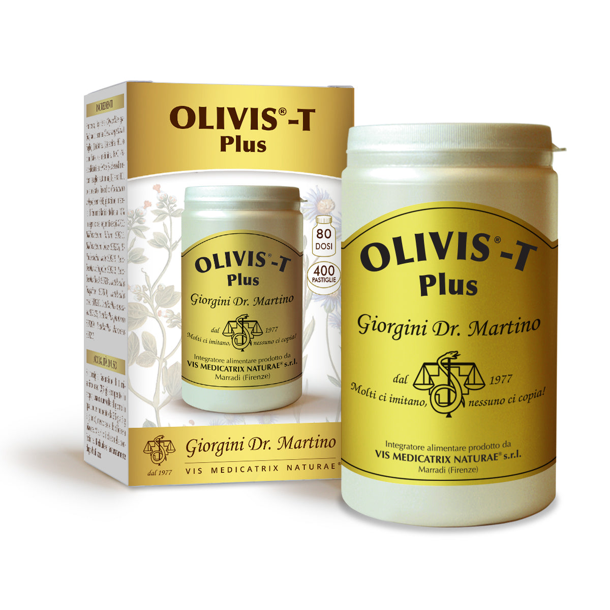 Dr Giorgini olivis-t plus 200 g - 400 tablettia à 500 mg