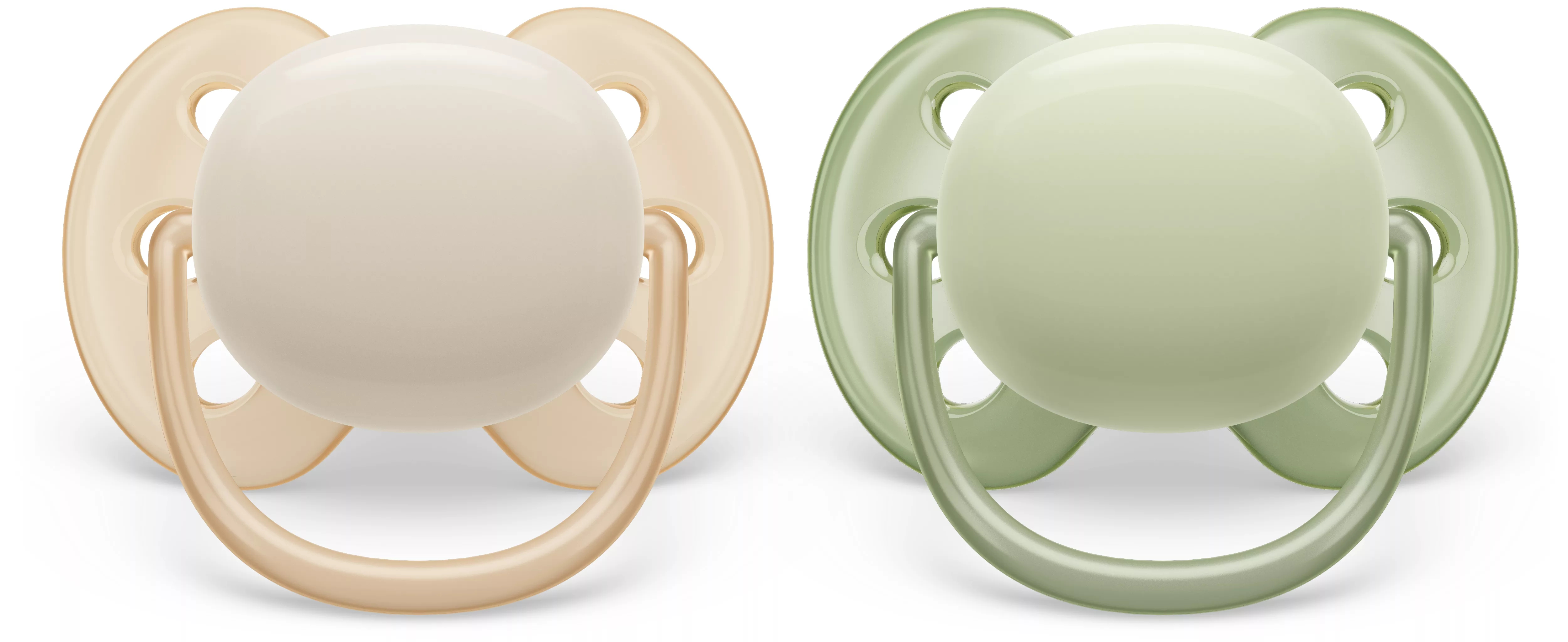 Philips Avent Ultra Soft 0–6 kk Boy Baby Beige & Green -väriset Tutit – 2 kpl