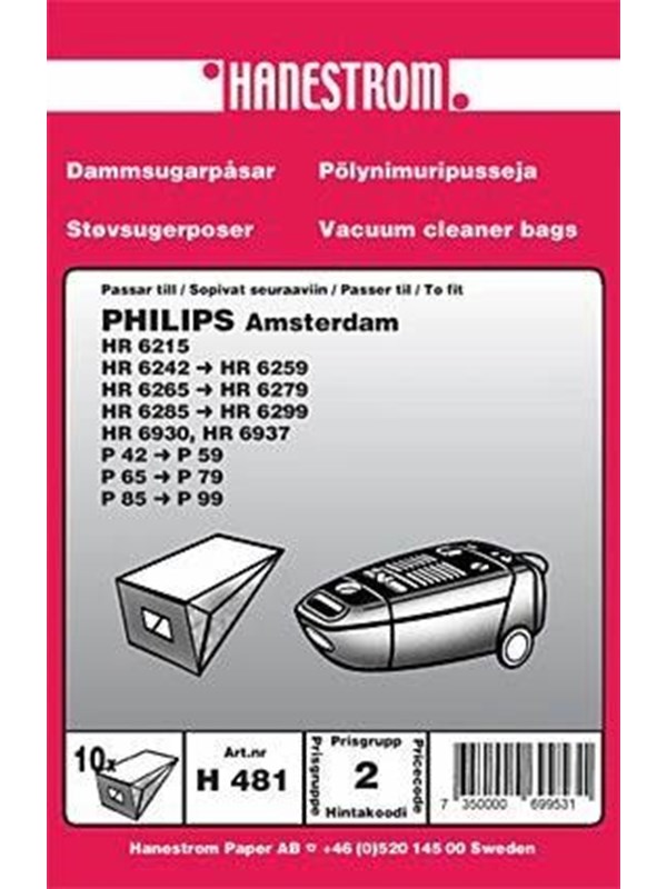 Haneström Pölypussit, paperi, 10kpl. DU12027 Vastaa: N/A
