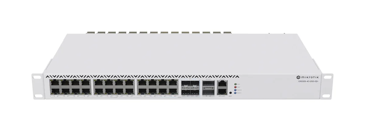 MikroTik CRS326-4C+20G+2Q+RM - Kytkin, Harmaa