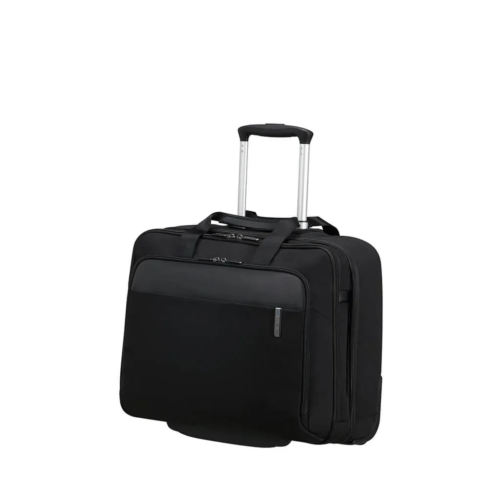 Samsonite Evosight Rolling Tote sopiva Laptop 17.3" | Musta