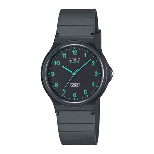 Casio MQ-24B-8BEF Klassinen Unisex Analoginen Kello - Musta & Vihreä