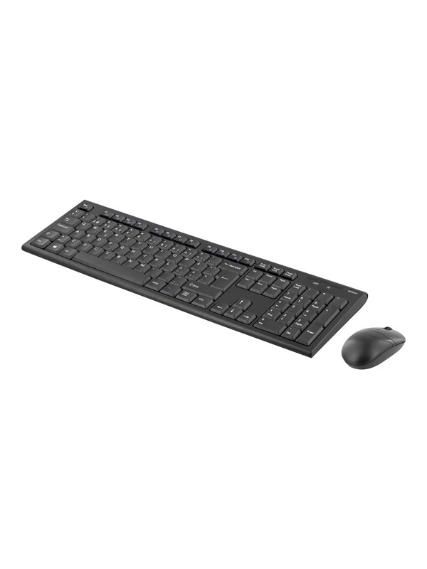 Deltaco TB-114 - Näppäimistö and mouse set - Nordic - Musta - Näppäimistö ja Hiirisetti - Pohjoismainen - Musta