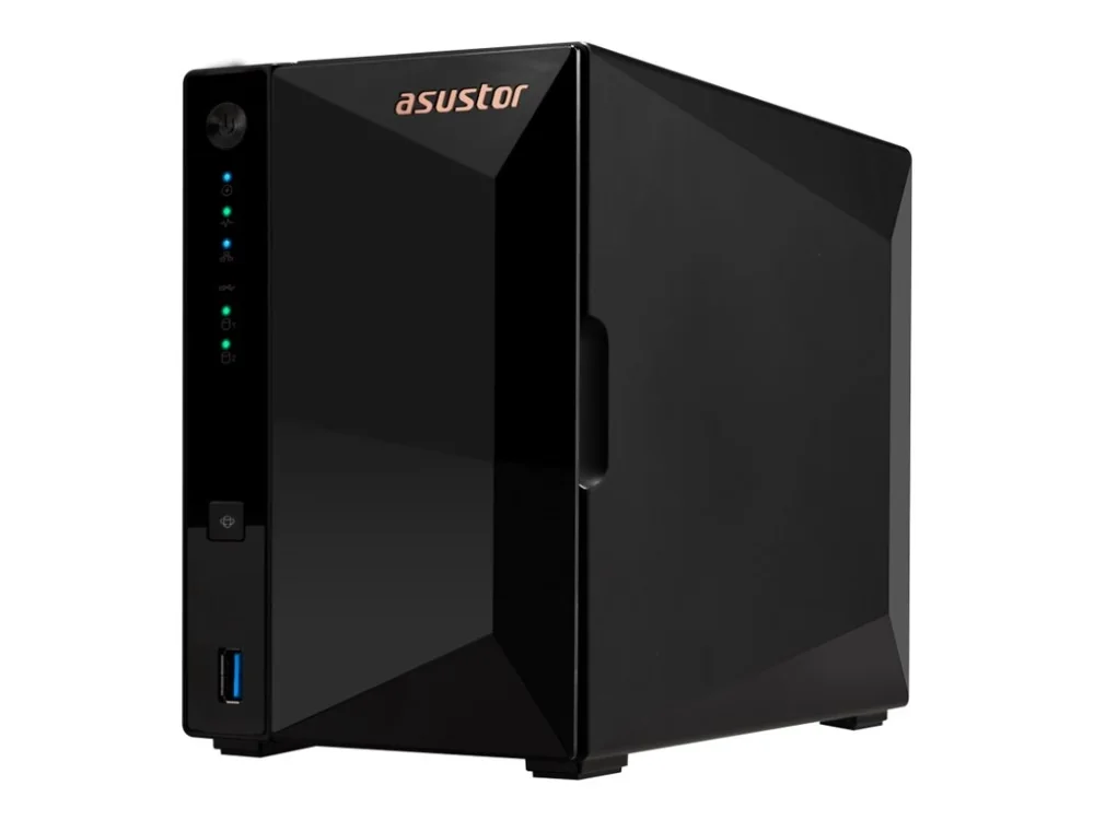 Asustor DRIVESTOR 2 Pro Gen2 AS3302T v2, NAS, Realtek, RTD1619B, musta